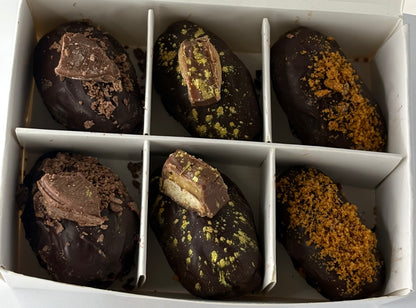 6 Stuffed Dates-  Mixed box - 3 flavours